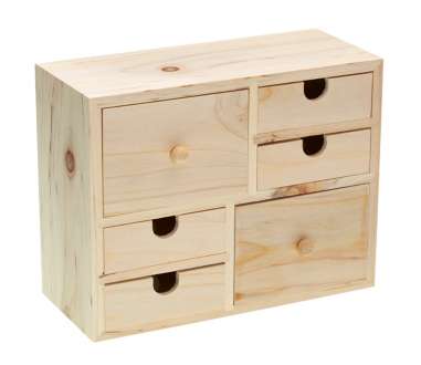 Boîte à tiroirs en bois Nozarrivages Boîte à tiroirs en bois