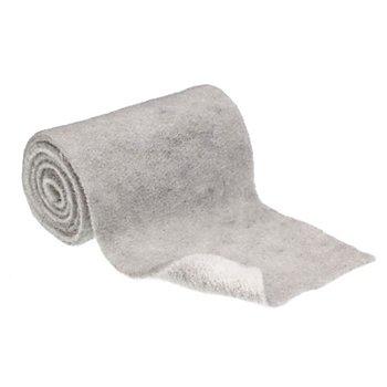 Ruban en laine, bicolore, gris/blanc, 15 cm, 1 m