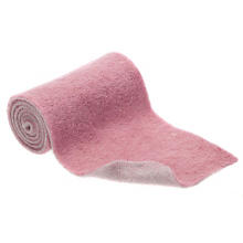 Wollband, zweifarbig, grau-rosa, 15 cm, 1 m