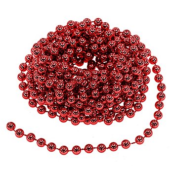 Perlenkette, rot, 10 m