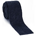 Ruban en laine feutrée, bleu foncé, 7,5 cm, 3 m