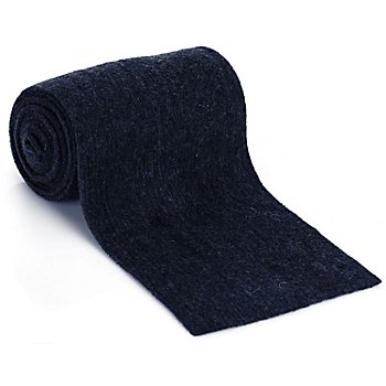 Ruban en laine feutrée, bleu foncé, 13 cm, 1,5 m