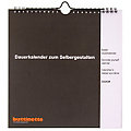 buttinette Bastel-Dauerkalender, schwarz, 23 x 24 cm