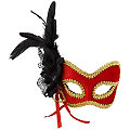 Venezianische Maske "Red Diva"