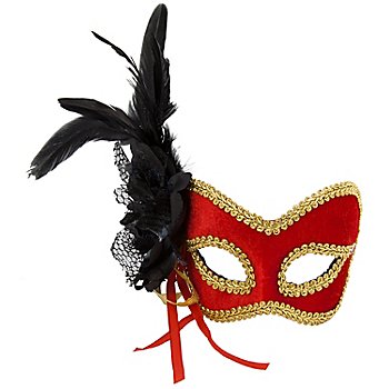 Venezianische Maske 'Red Diva'