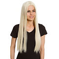Perruque cheveux longs, blond, 65 cm