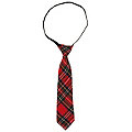 Cravate "carreaux", rouge/noir
