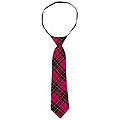 Krawatte "Karo", pink/schwarz