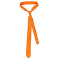 Cravate, orange fluo