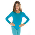 Body manches longues pour enfants, turquoise
