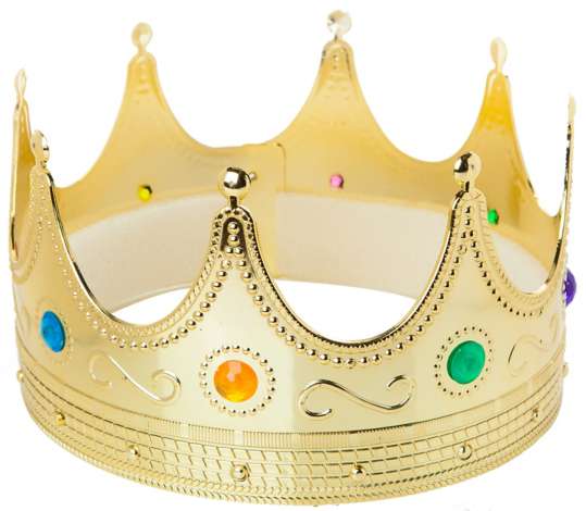 10x Aufblasbare Krone Kostümzubehör Fasching Königskrone gold Spaßkrone Festival 