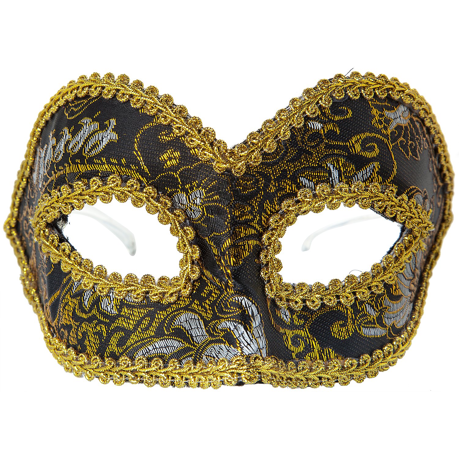 Glitzermaske mit Perücke 3 Farben Maske Faschingsmaske 