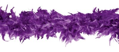 Boa de plumes, noir, 90g, 1,80 m