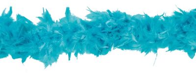 Boa de plumes bleues