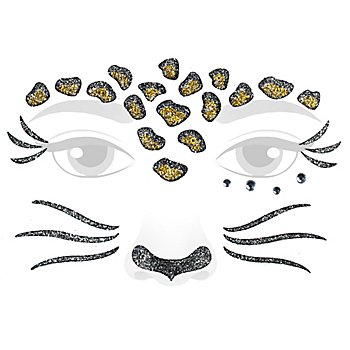 Face-Art-Tattoo 'Leopard'