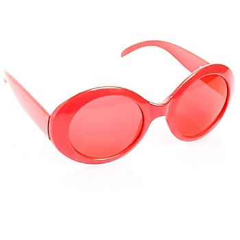 Lunettes 'sixties', rouge