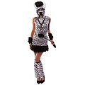 buttinette Zebra-Kostüm, weiß/schwarz