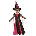 Hexe-Kostüm für Kinder, schwarz/pink