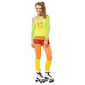 buttinette Kostüm "80er Jahre Girl", gelb/neongrün/rot