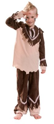 Déguisement "Amérindien" pour enfants, marron clair/beige