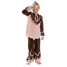 Indianer-Kostüm für Kinder, hellbraun/beige