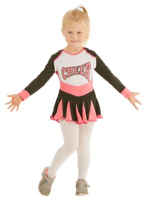 Cheerleader-Kostüm für Kinder, pink