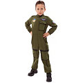 Kampfflieger-Overall für Kinder, olivgrün