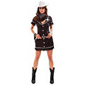 Cowgirl-Kostüm "Hadley", schwarz/silber