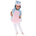 Nashorn-Kostüm für Kinder, hellblau/rosa
