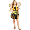 Schmetterling Kostüm für Kinder, orange/schwarz