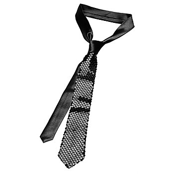 Krawatte 'Pailletten', schwarz