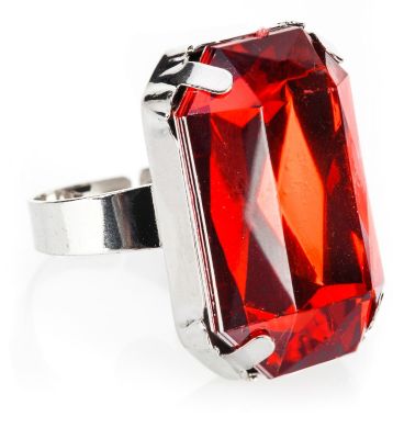 Ring, silber/rot online kaufen Fasnachtsshop | buttinette