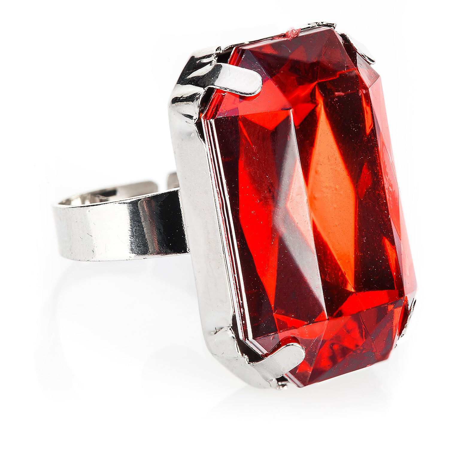 Ring, silber/rot online kaufen | buttinette Fasnachtsshop