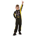 Rennfahrer Overall für Kinder, gelb/schwarz