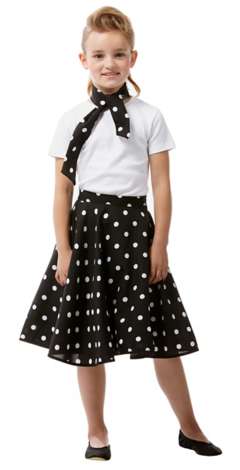 Rock N Roll Rock Fur Kinder Schwarz Weiss Online Kaufen Buttinette Karneval Shop