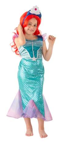 Orl Kinder Kostüm Meerjungfrau Nixe zu Karneval Fasching 