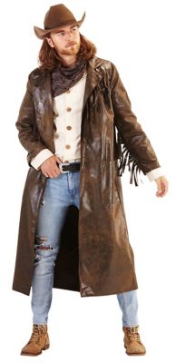 manteau cuir cowboy