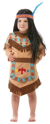 Indianer Kostum Fur Kinder Hellbraun Online Kaufen Buttinette Karneval Shop