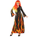 Halloween-Kostüm "Feuerzauber" für Damen
