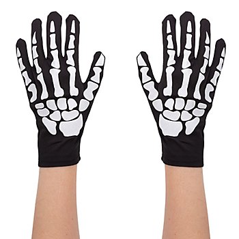 Handschuhe 'Skelett'