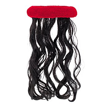 Stirnschweissband mit Haarteil, rot