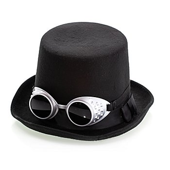 Chapeau haut-de-forme 'lunettes Steampunk'