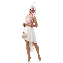 buttinette Einhorn Kostüm, weiss/rosa