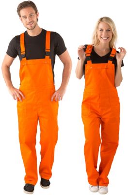 Latzhose unisex, orange online kaufen