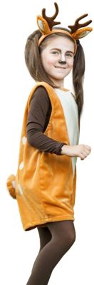 Buttinette Costume "Chevreuil" Pour Enfants, Marron/Écru | Acheter En Ligne  Sur Déguisement Buttinette