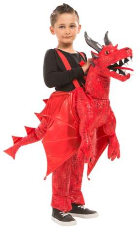 Deguisement Porte Moi Petit Dragon Pour Enfants Rouge Acheter En Ligne Sur Deguisement Buttinette