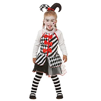 Costume de pierrot pour enfants, noir/blanc