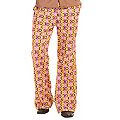 Pantalon "années 70" pour hommes, multicolore