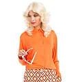 70s Bluse "Retro-Lady", orange