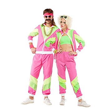 Trainingsanzug 80er Jahre unisex, pink